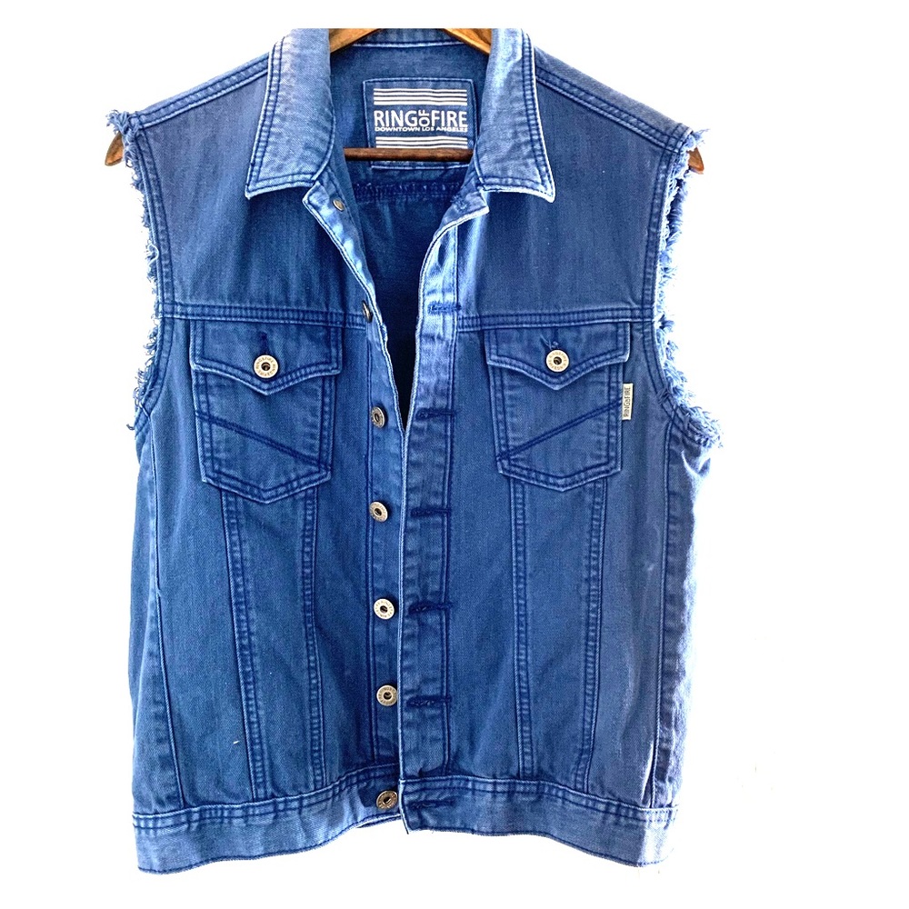 Ring of Fire Denim Vest
